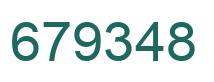 Number 679348 green image