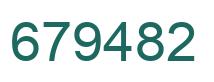Number 679482 green image