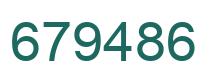 Number 679486 green image
