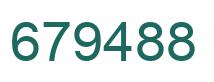 Number 679488 green image