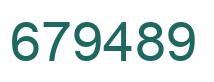 Number 679489 green image