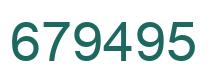 Número 679495 imagen verde
