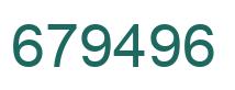 Número 679496 imagen verde
