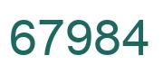 Número 67984 imagen verde