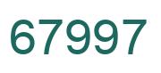 Número 67997 imagen verde