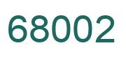 Número 68002 imagen verde