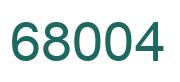 Número 68004 imagen verde