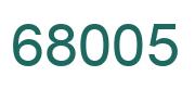 Número 68005 imagen verde