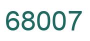 Número 68007 imagen verde