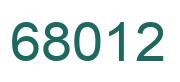 Número 68012 imagen verde