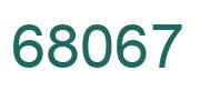 Number 68067 green image