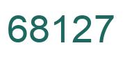 Number 68127 green image
