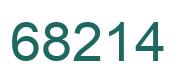 Number 68214 green image