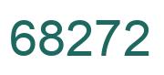 Number 68272 green image