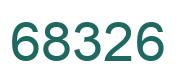 Número 68326 imagen verde
