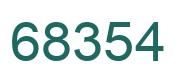 Number 68354 green image