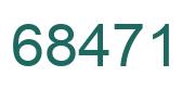 Number 68471 green image