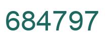 Number 684797 green image