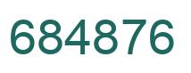 Number 684876 green image