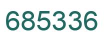 Number 685336 green image