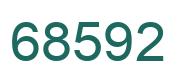 Number 68592 green image