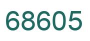 Number 68605 green image