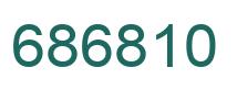 Número 686810 imagen verde
