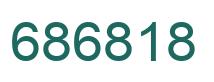 Number 686818 green image
