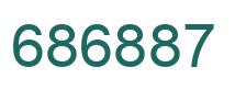Number 686887 green image