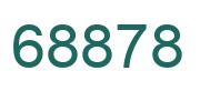 Number 68878 green image