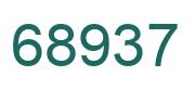 Number 68937 green image