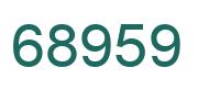 Número 68959 imagen verde