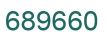 Number 689660 green image