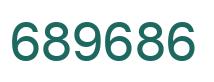 Number 689686 green image