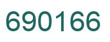 Number 690166 green image