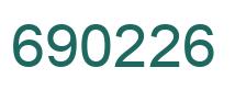 Number 690226 green image