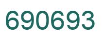 Number 690693 green image