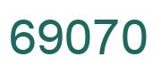Número 69070 imagen verde