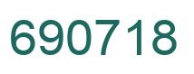 Número 690718 imagen verde