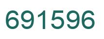 Number 691596 green image