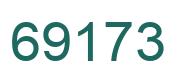 Number 69173 green image