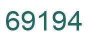 Número 69194 imagen verde