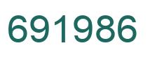 Number 691986 green image