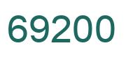 Number 69200 green image