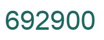 Número 692900 imagen verde