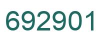 Número 692901 imagen verde