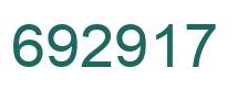 Número 692917 imagen verde