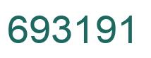 Number 693191 green image
