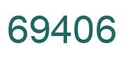 Number 69406 green image