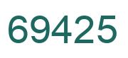 Número 69425 imagen verde